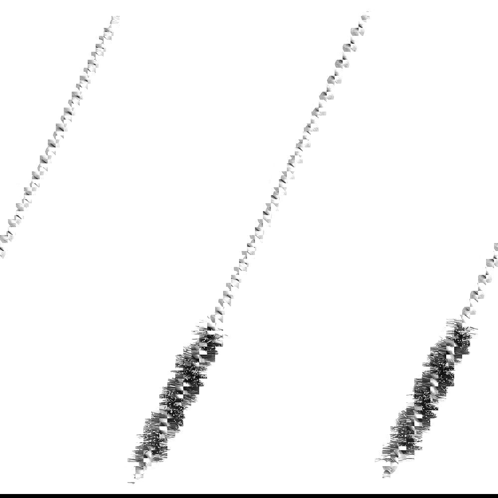 3/8 Inch Inside Diameter, 9/16 Inch Actual Brush Diameter, Carbon Steel, Power Fitting and Cleaning Brush